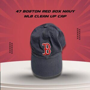 47 Boston Red Sox Navy MLB Clean Up Cap S Genuine Merchandise